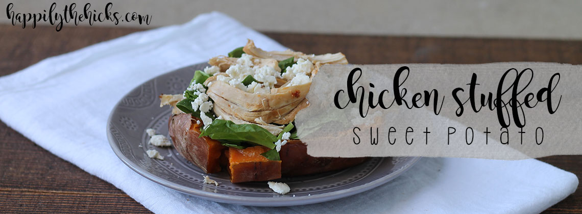 Chicken Stuffed Sweet Potato