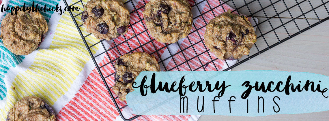 A delicious and healthy muffin recipe that you will love! These Blueberry Zucchini Muffins are your next favorite breakfast recipe. | read more at happilythehicks.com
