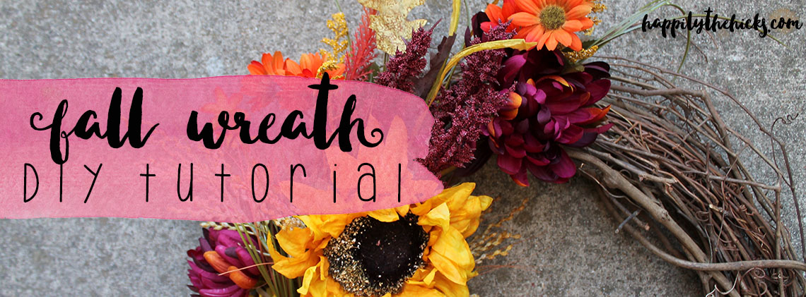 Fall Wreath DIY Tutorial | read more at happilythehicks.com