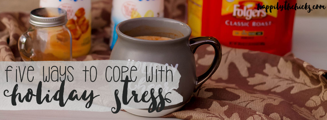 Five Ways to Cope with Holiday Stress with Folgers and Simply Pure Creamer | read more at happilythehicks.com