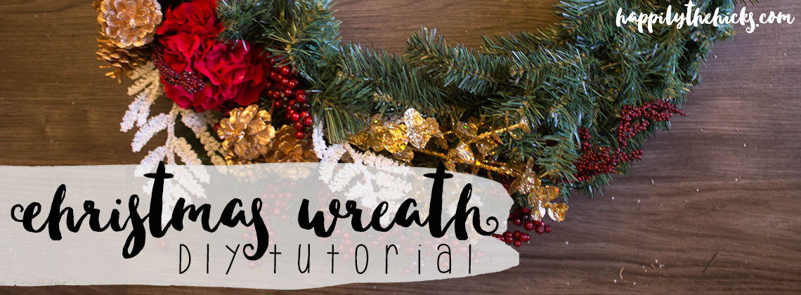 Christmas Wreath DIY Tutorial | read more at happilythehicks.com