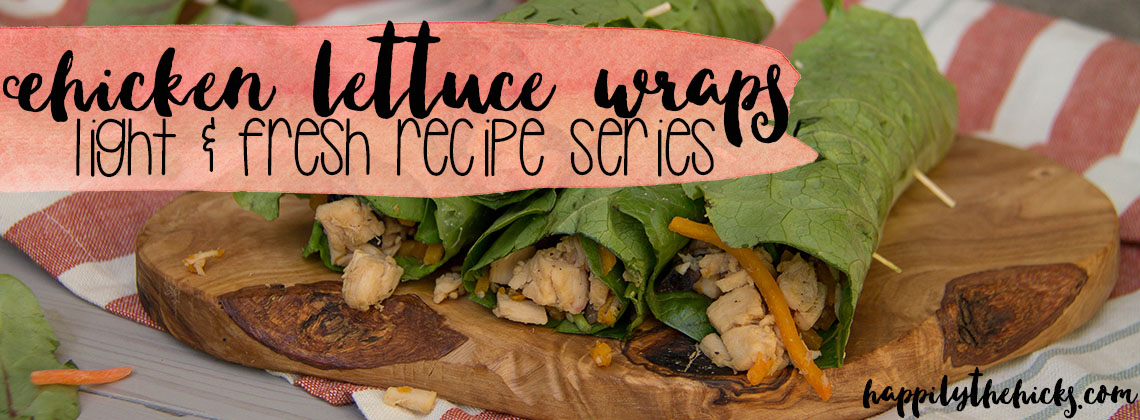 Chicken Lettuce Wrap- Light & Fresh Recipe Series | read more at happilythehicks.com