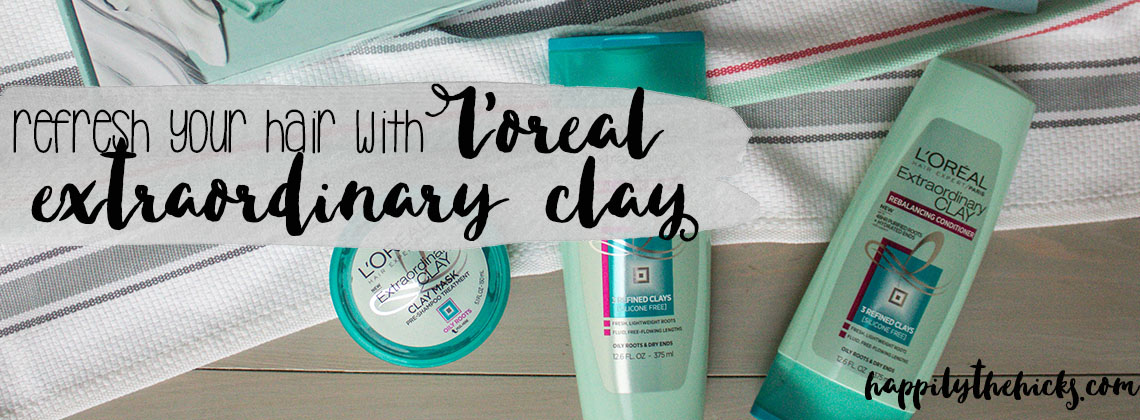 L'Oreal Extraordinary Clay - Refresh your hair with L'Oreal! | read more at happilythehicks.com