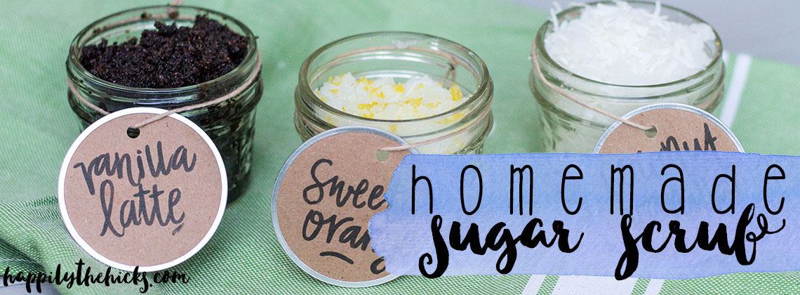 This homemade sugar scrub will be your new best friend! Also, read all about the benefits of sugar scrub, and why I love it so much! | read more at happilythehicks.com
