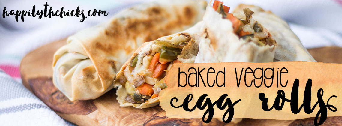 These Baked Veggie Egg Rolls are a great way to get the taste of Chinese without all the guilt. | read more at happilythehicks.com