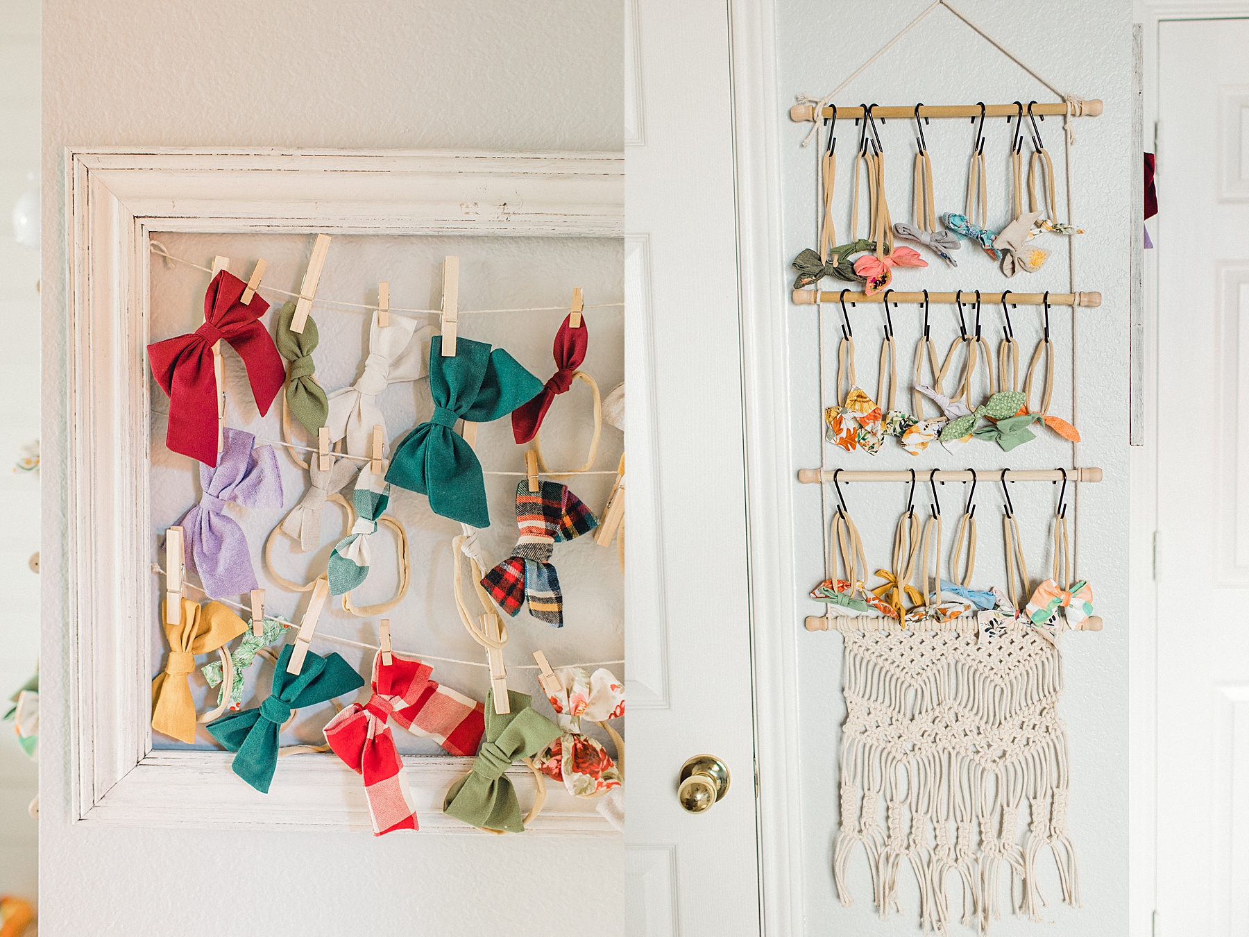 DIY Bow Holders | read more at happilythehicks.com